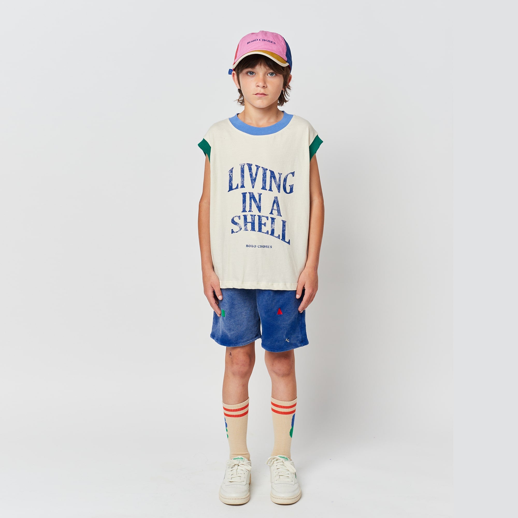Boys White Logo Cotton Vest