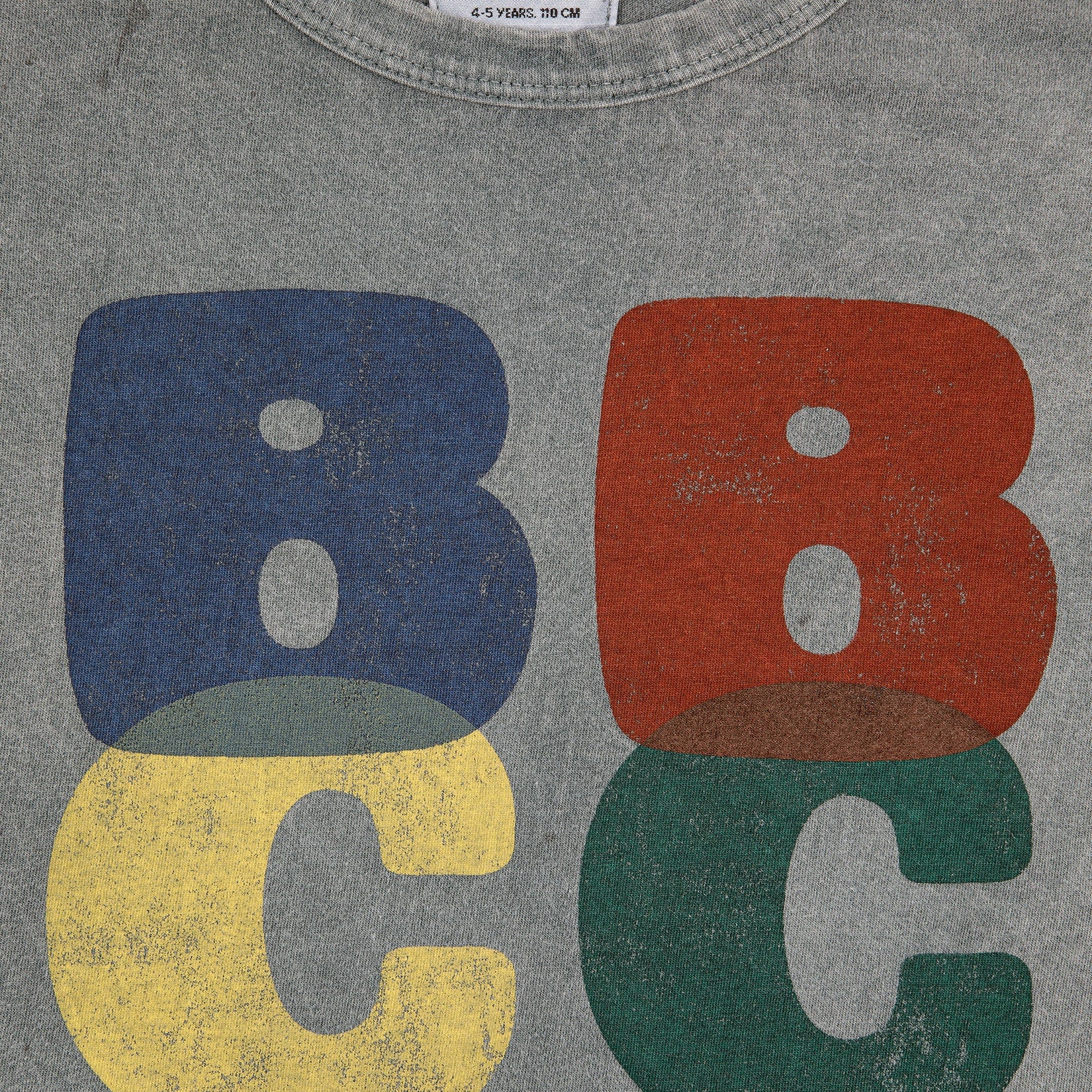 Boys & Girls Grey Logo Cotton T-Shirt