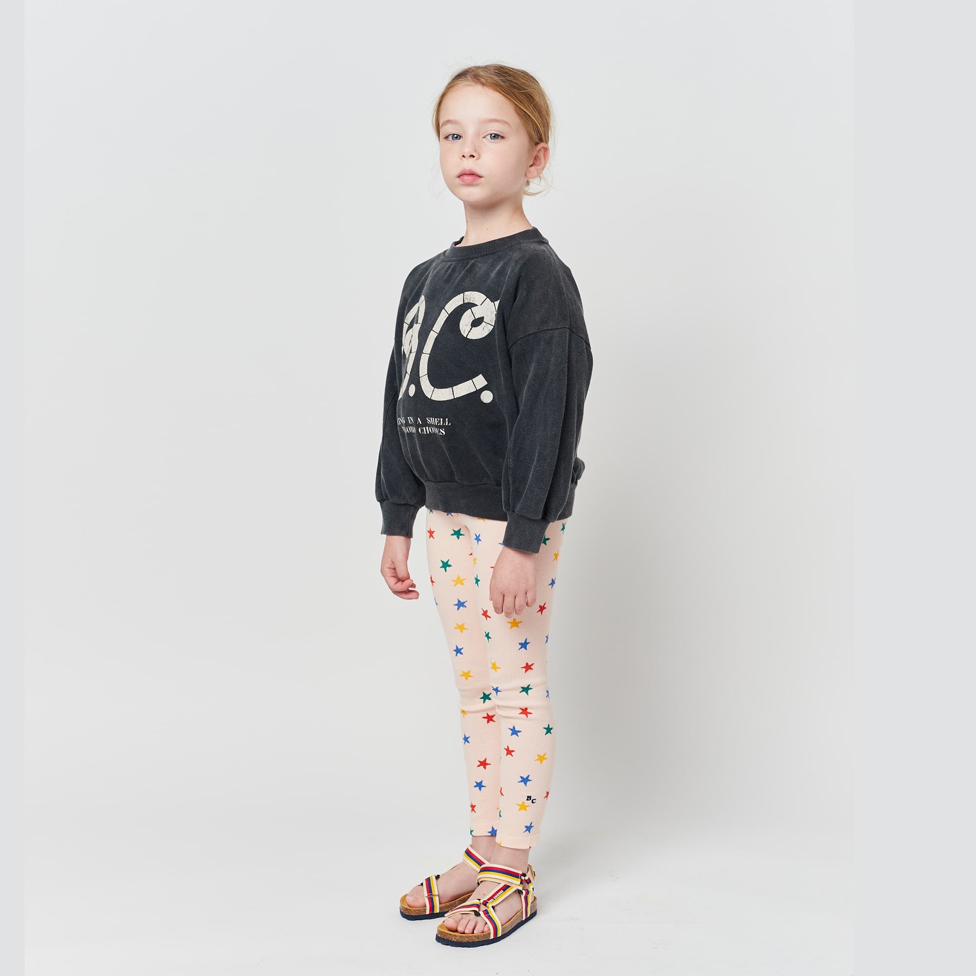 Boys & Girls Dark Grey Logo Cotton Sweatshirt