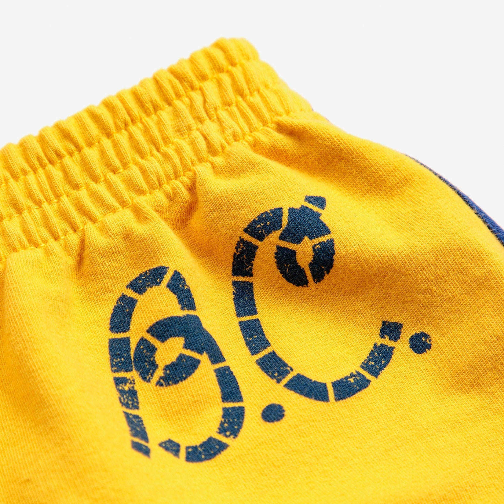 Boys & Girls Yellow Logo Cotton Shorts