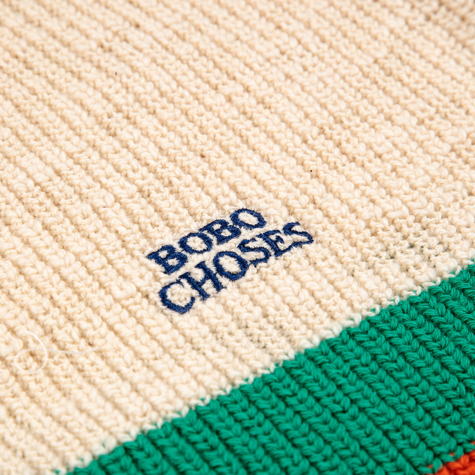 Boys & Girls Beige Stripes Cotton Cardigan