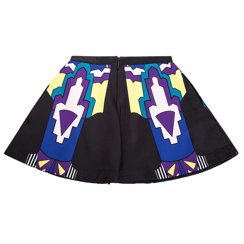 Girls Multicolor Printed Trims Duchesse Skirt - CÉMAROSE | Children's Fashion Store - 2