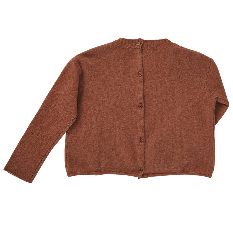 Boys Brown Ribbed Knitted Sweater - CÉMAROSE | Children's Fashion Store - 2