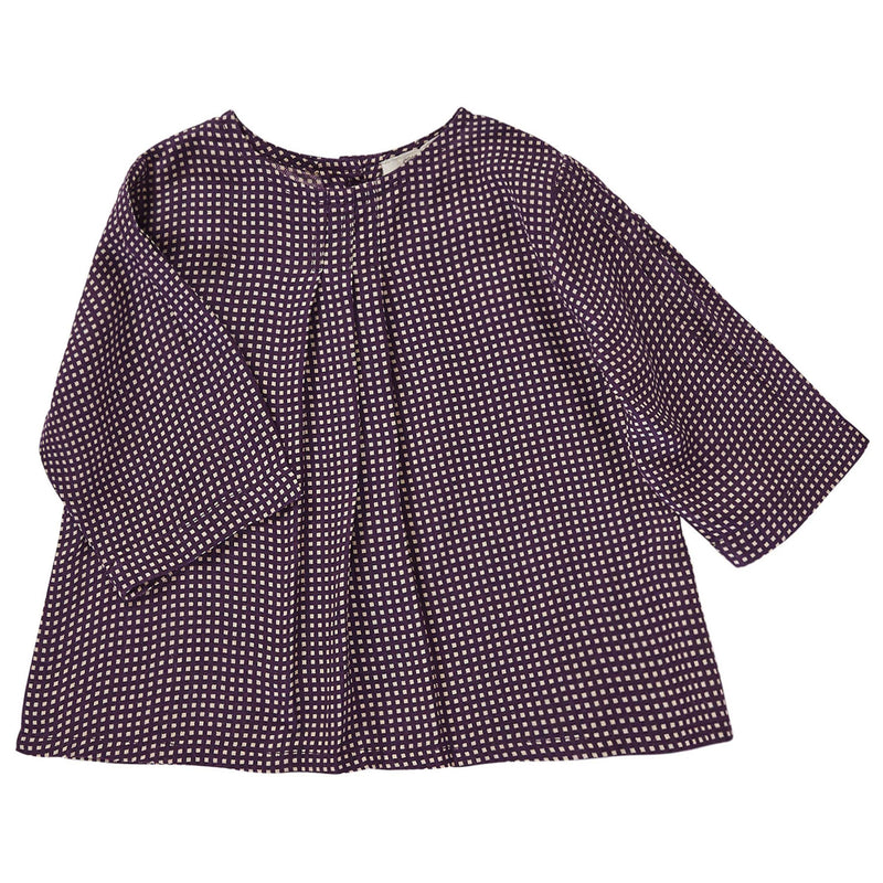 Baby Girls Deep Purple Viscose Blouse - CÉMAROSE | Children's Fashion Store - 1