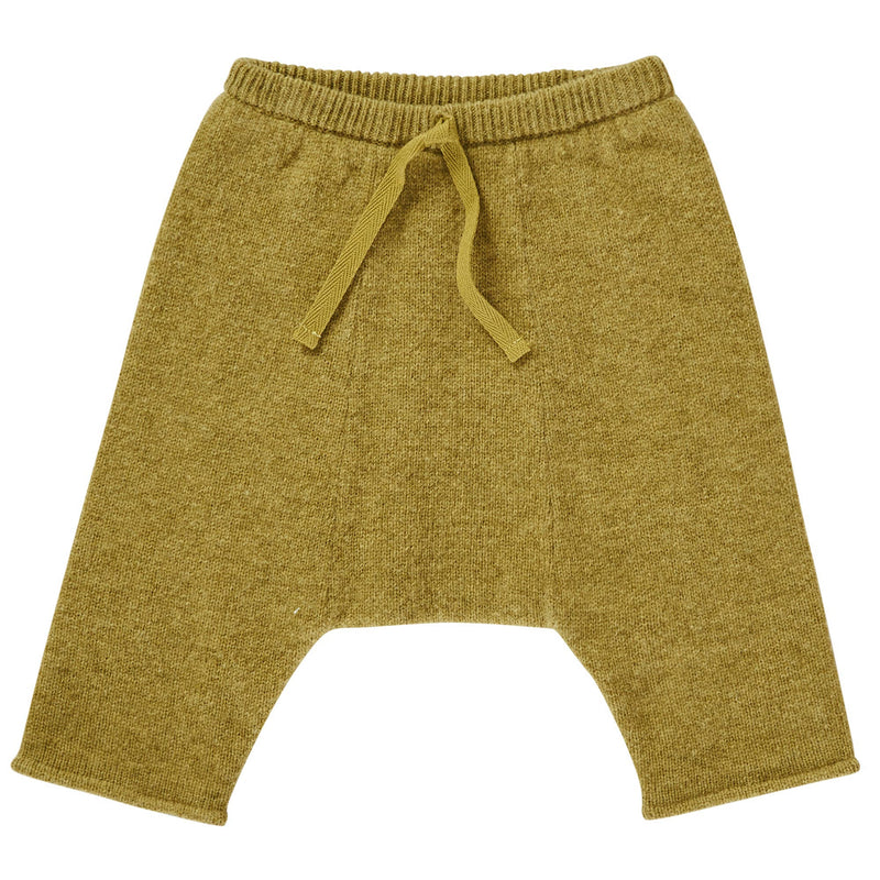 Baby Boys Yellow-green Wool Knitted Trouser - CÉMAROSE | Children's Fashion Store - 1