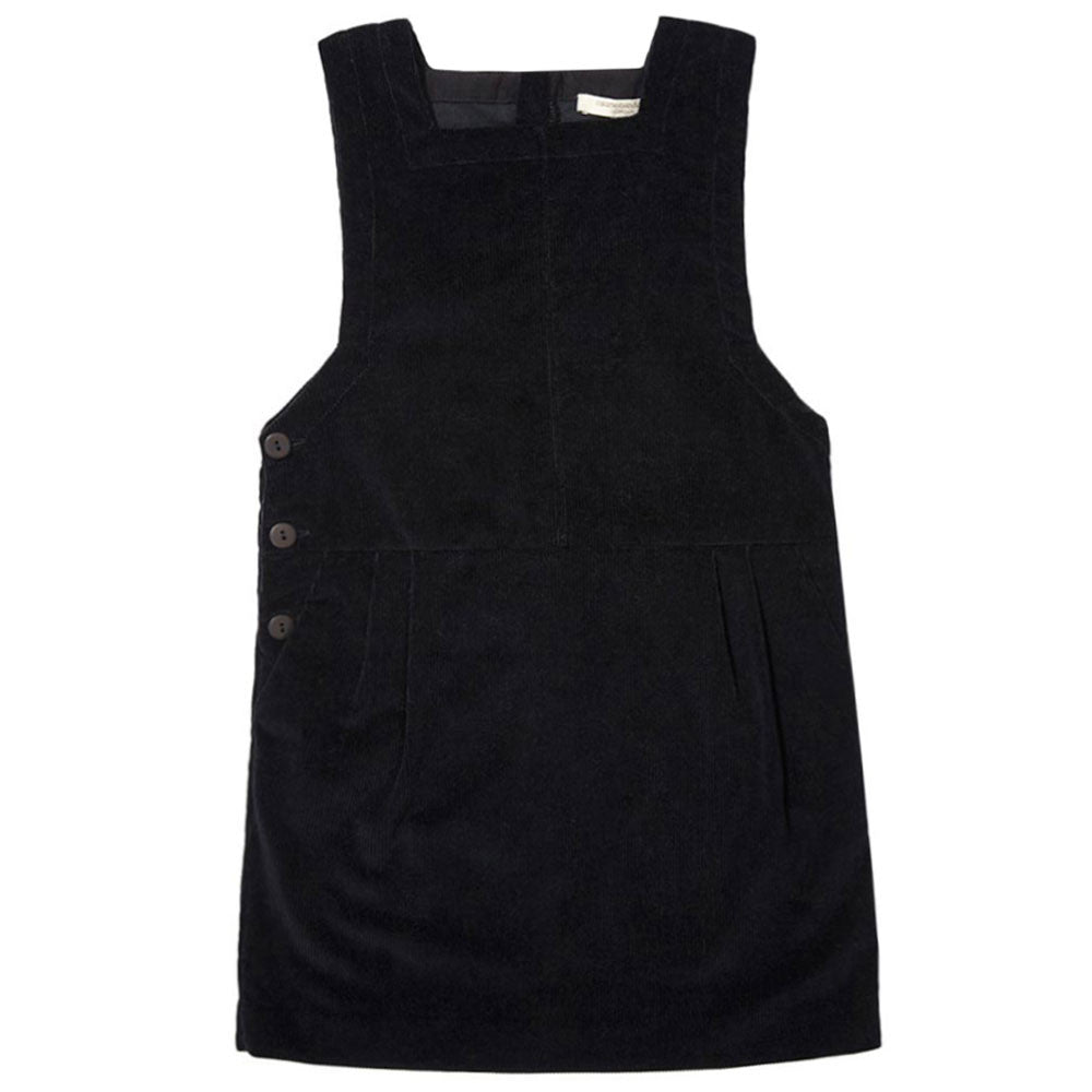 Girls Black Cotton Sleeveless Dress - CÉMAROSE | Children's Fashion Store - 1