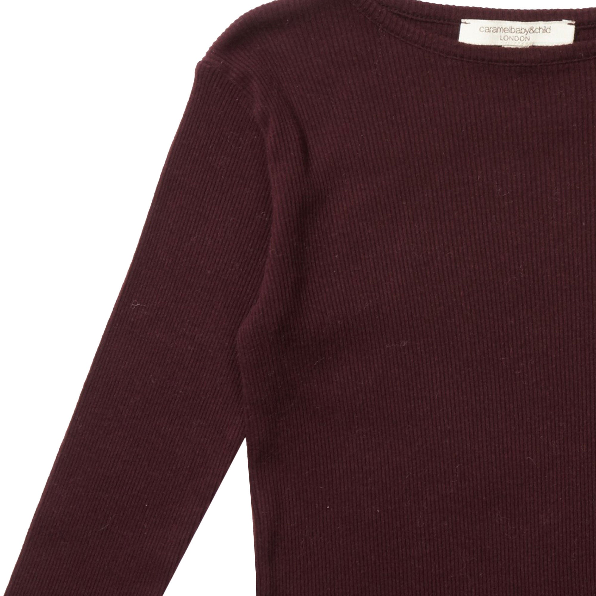 Boys Red Mahogany Cotton Jersey T-Shirt - CÉMAROSE | Children's Fashion Store - 3
