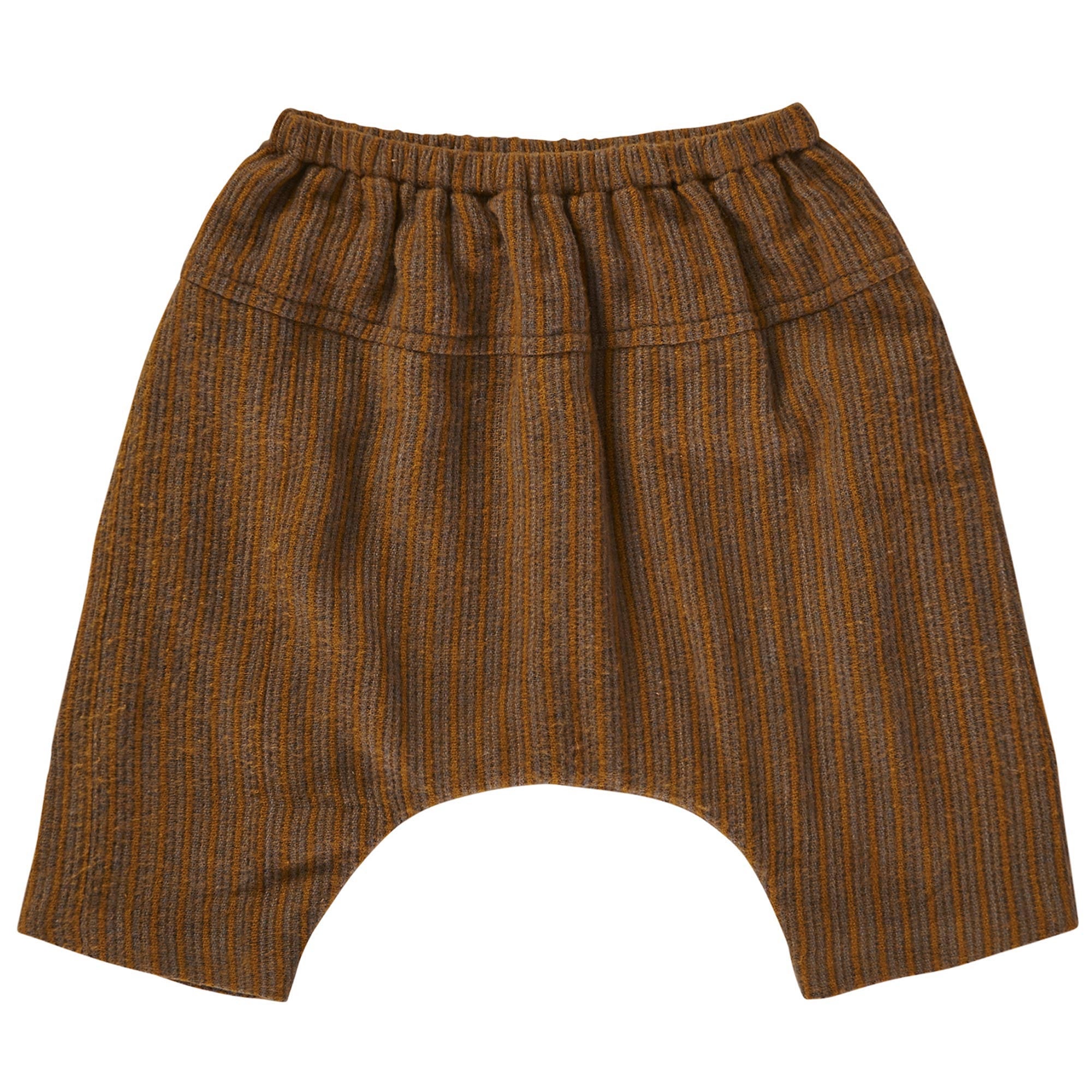 Baby Brown Stripe Cotton Trousers - CÉMAROSE | Children's Fashion Store - 1