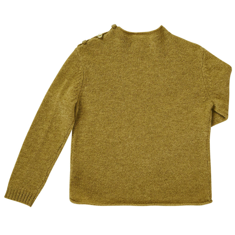 Boys Yellow-green Wool Knitted Sweater - CÉMAROSE | Children's Fashion Store - 2