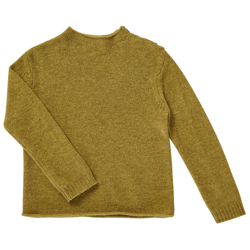Boys Yellow-green Wool Knitted Sweater - CÉMAROSE | Children's Fashion Store - 1