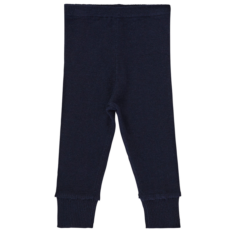 Baby Boys Navy Blue Knitted Legging - CÉMAROSE | Children's Fashion Store - 1