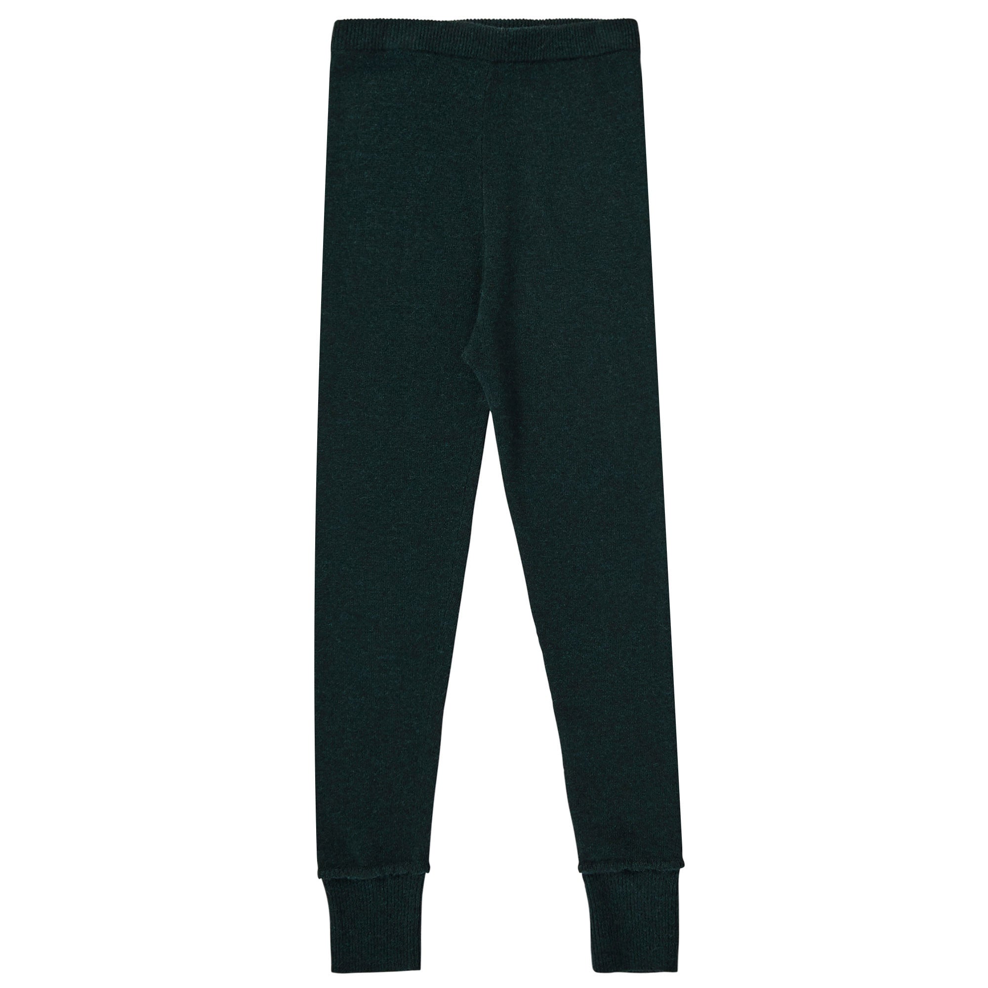 Boys Pine Green Wool Knitted Legging - CÉMAROSE | Children's Fashion Store - 1