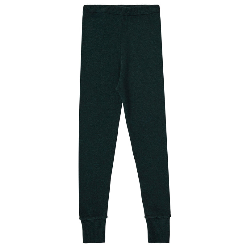 Boys Pine Green Wool Knitted Legging - CÉMAROSE | Children's Fashion Store - 1