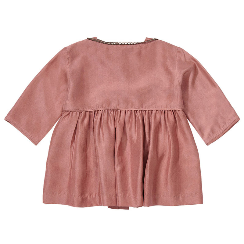 Baby Girls Mauve Silk Woven Dress - CÉMAROSE | Children's Fashion Store