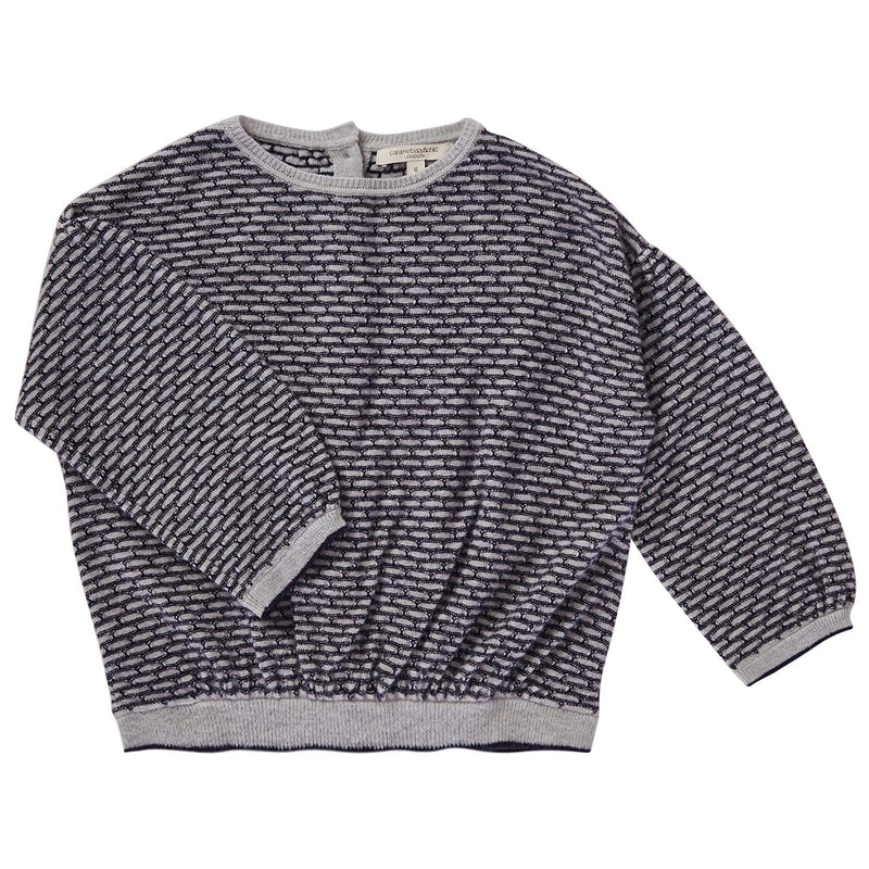 Boys Light Blue Knitted Wool Sweater - CÉMAROSE | Children's Fashion Store - 1
