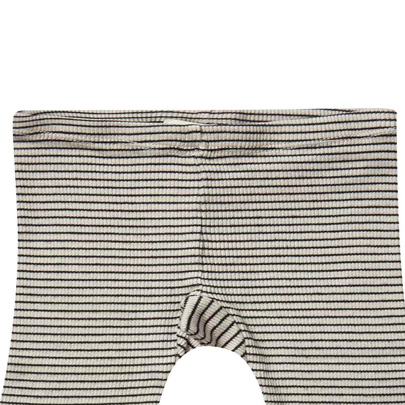 Baby Milk White & Black Striped Cotton Jersey Legging - CÉMAROSE | Children's Fashion Store - 2