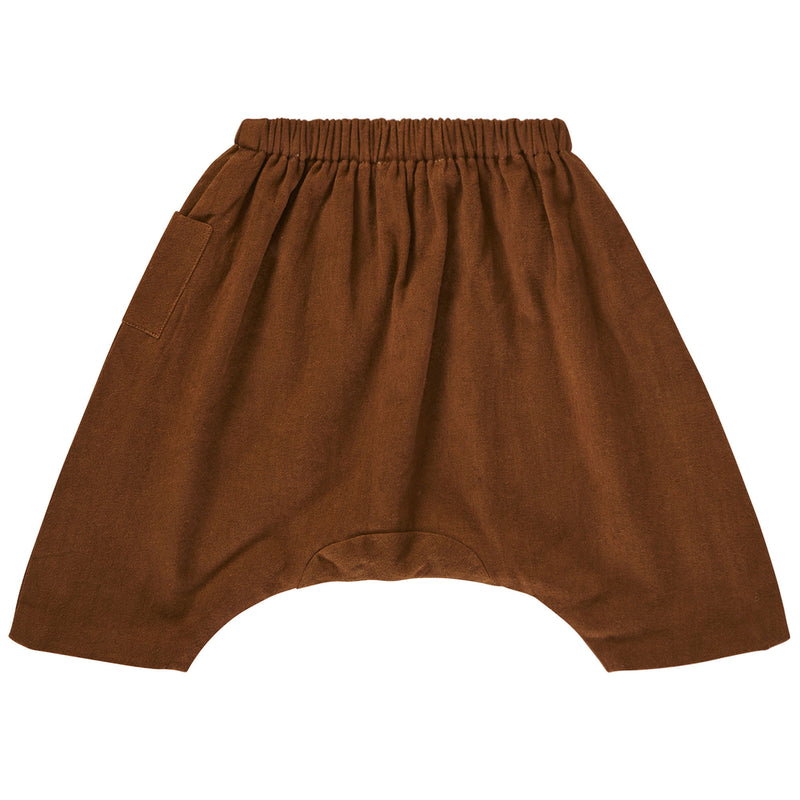 Baby Boys Brown Cotton Trousers - CÉMAROSE | Children's Fashion Store - 2