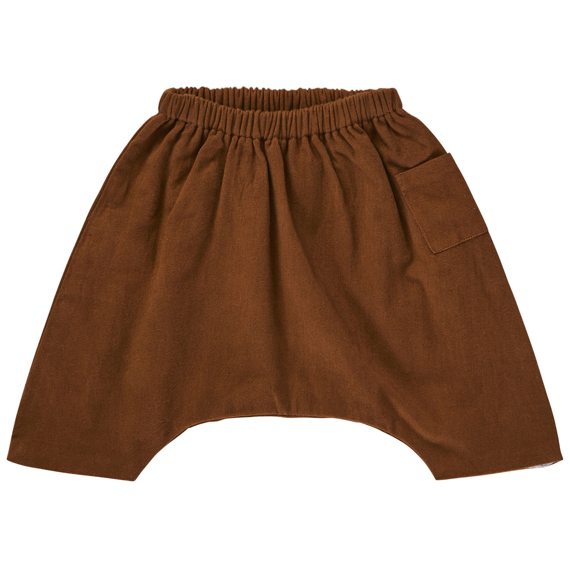 Baby Boys Brown Cotton Trousers - CÉMAROSE | Children's Fashion Store - 1