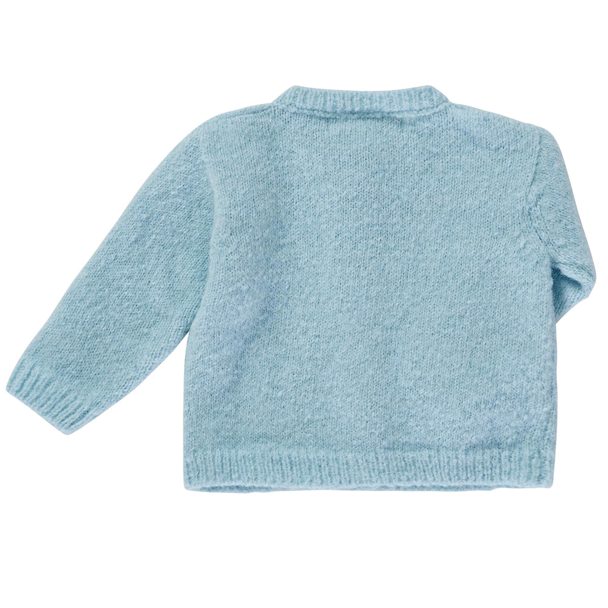 Baby Boys Ice Blue Knitted Cardigans - CÉMAROSE | Children's Fashion Store - 2