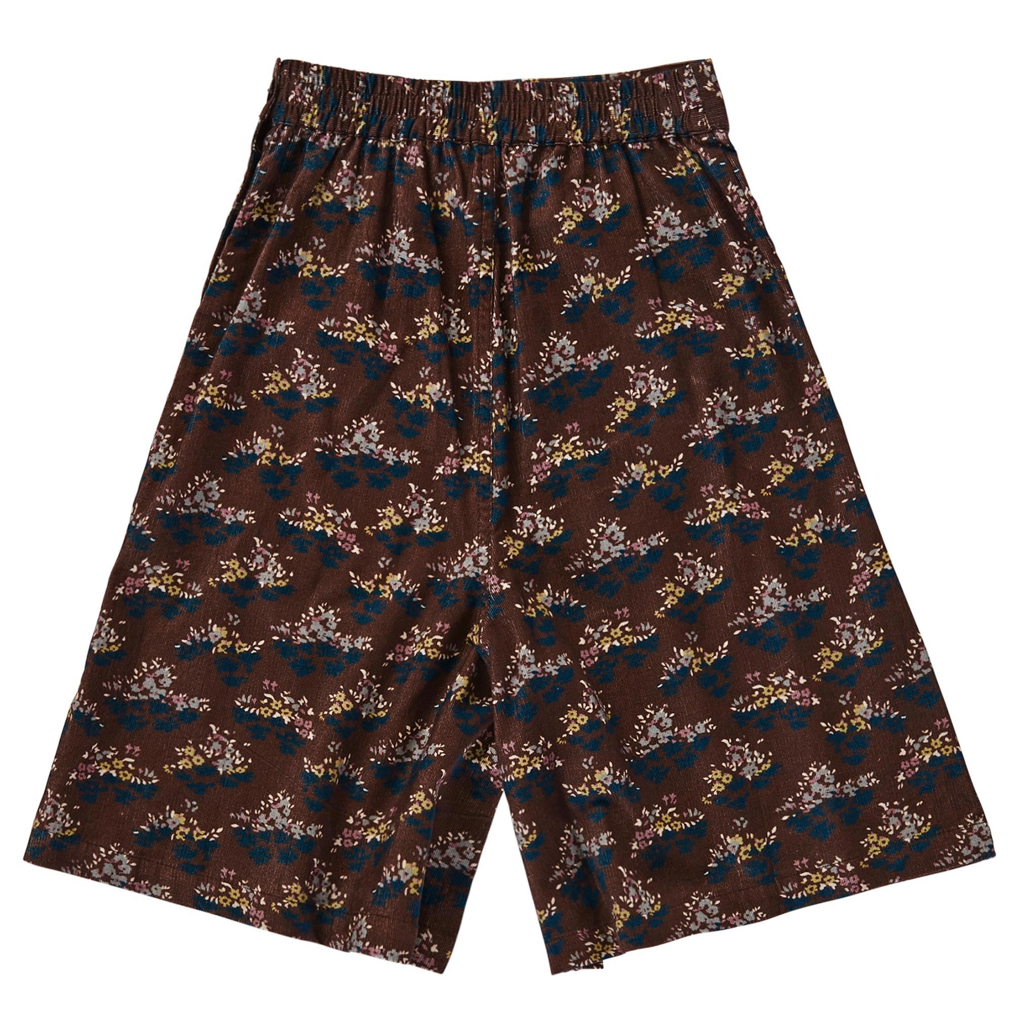 Girls Wine Red Cotton Poppy Printed Trousers - CÉMAROSE | Children's Fashion Store - 3