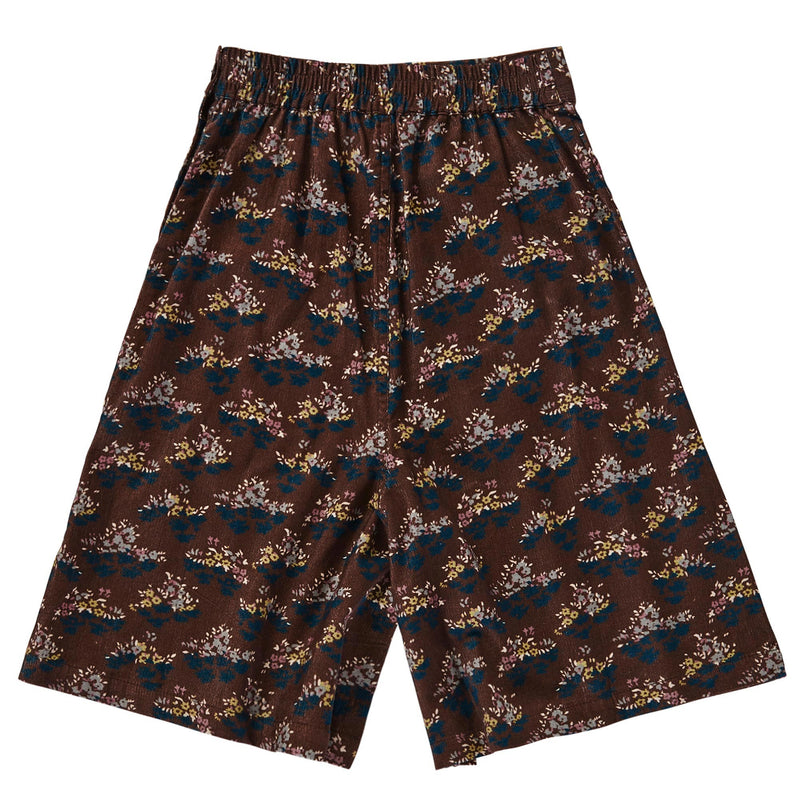 Girls Wine Red Cotton Poppy Printed Trousers - CÉMAROSE | Children's Fashion Store - 3