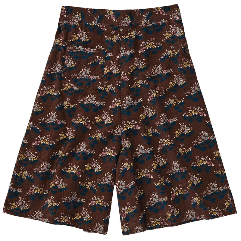 Girls Wine Red Cotton Poppy Printed Trousers - CÉMAROSE | Children's Fashion Store - 2