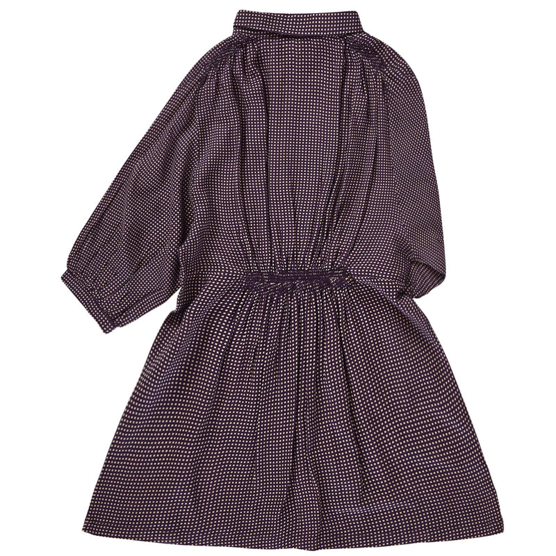 Girls Deep Purple Viscose Dress - CÉMAROSE | Children's Fashion Store - 2