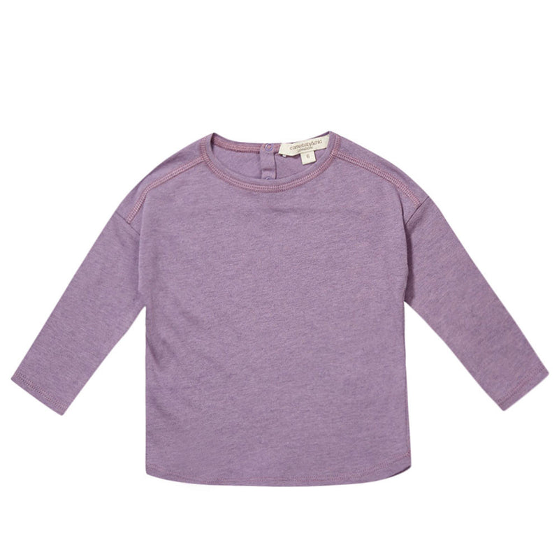 Baby Light Purple Cotton & Wool Jersey T-Shirt - CÉMAROSE | Children's Fashion Store - 1