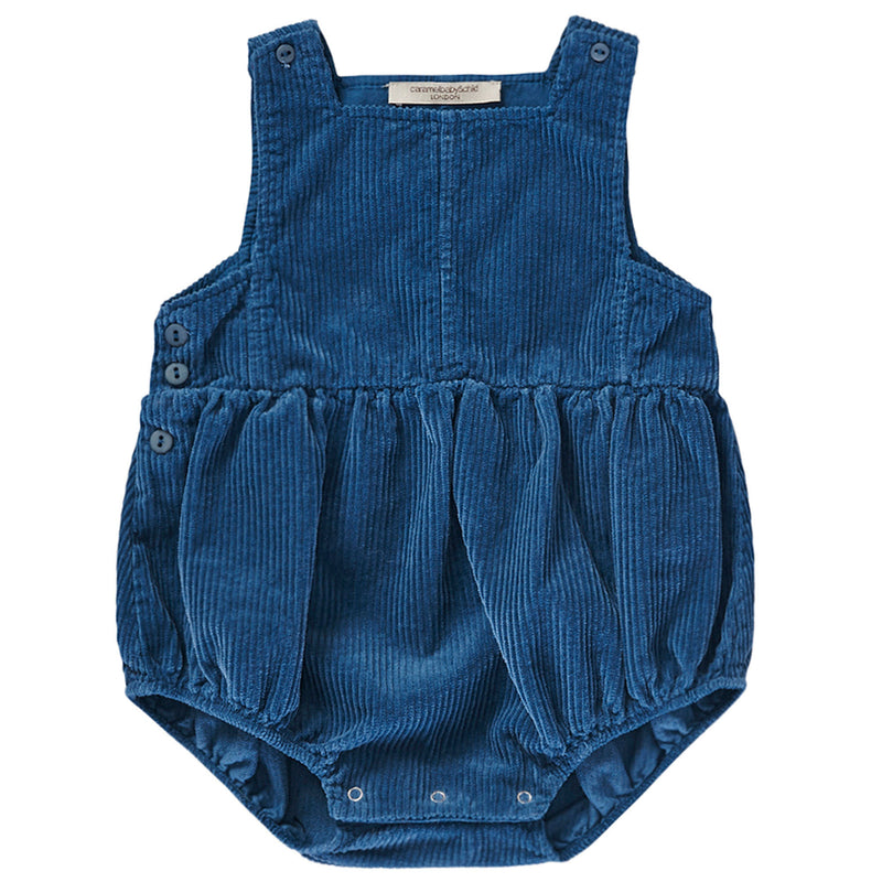 Baby Blue Cotton Woven Bodysuit - CÉMAROSE | Children's Fashion Store - 1