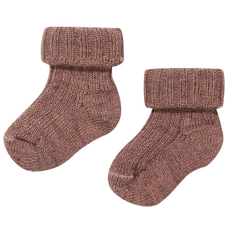 Baby Deep Rose Low Rib Socks - CÉMAROSE | Children's Fashion Store