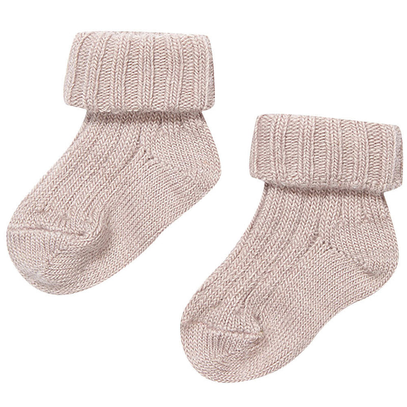 Baby Pale Blush Low Rib Socks - CÉMAROSE | Children's Fashion Store