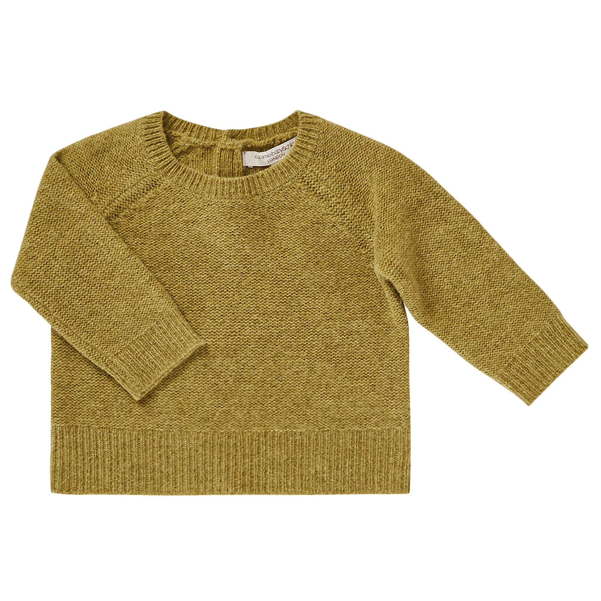 Baby Boys Lime-green Knitted Wool Sweater - CÉMAROSE | Children's Fashion Store - 1