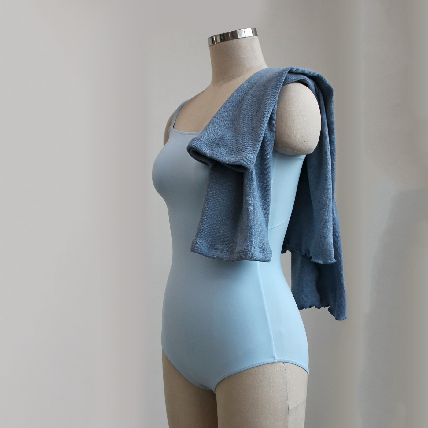 Girls Blue Ballet Warm Up Socks