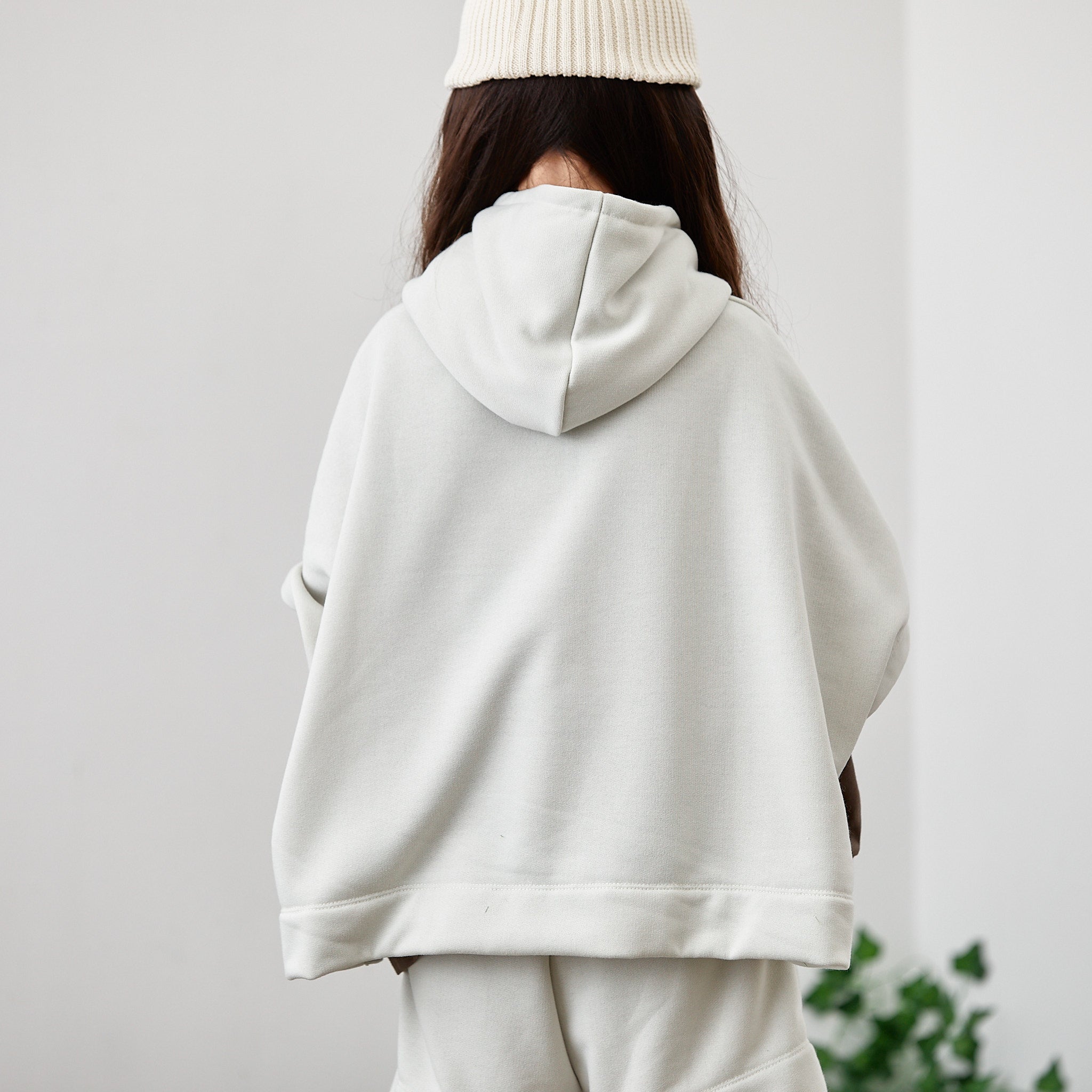 Boys & Girls White Hooded Sweatshirt