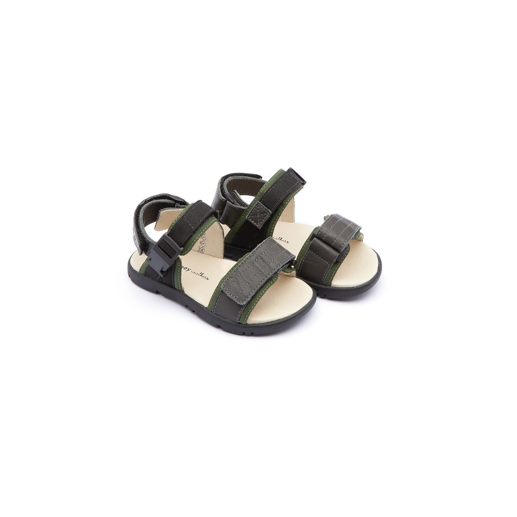 Baby Boys Olive & Black Sandals