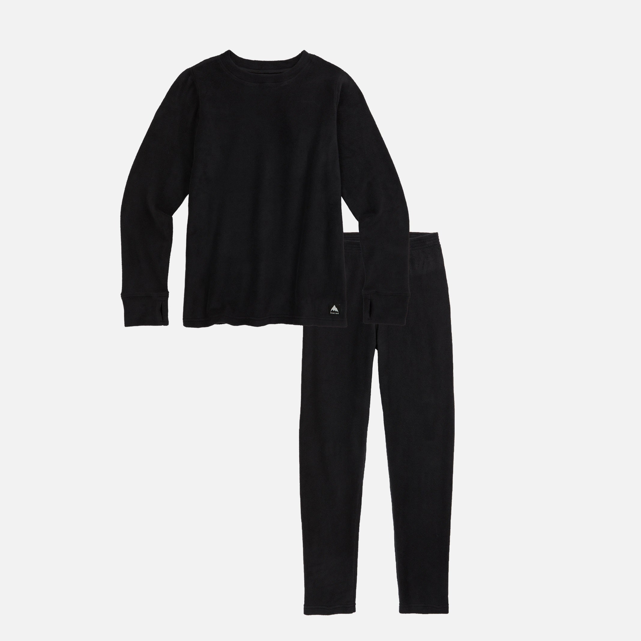 Boys & Girls Black Snow Fleece Set