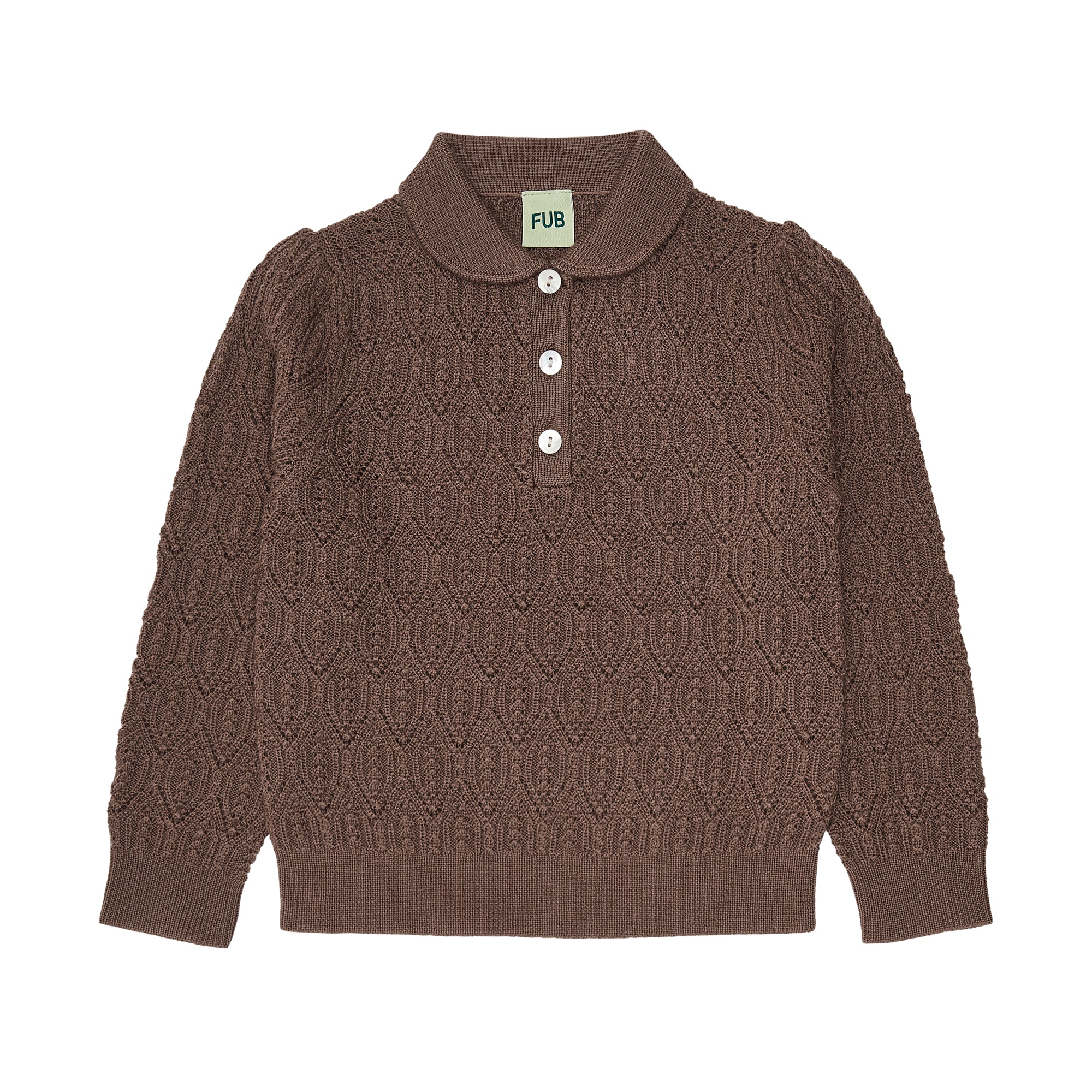 Boys & Girls Brown Wool Sweater