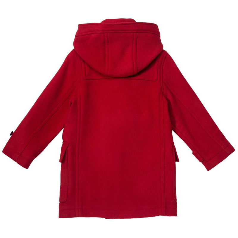Boys Red Wool Duffle Coat With Pockets - CÉMAROSE | Children's Fashion Store - 2