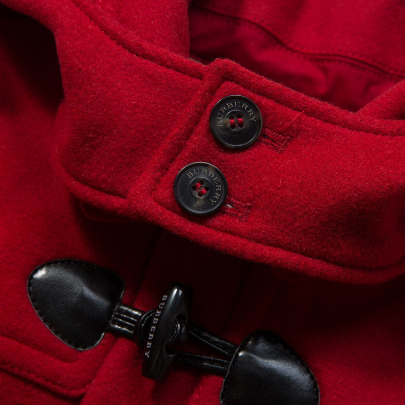 Boys Red Wool Duffle Coat With Pockets - CÉMAROSE | Children's Fashion Store - 3