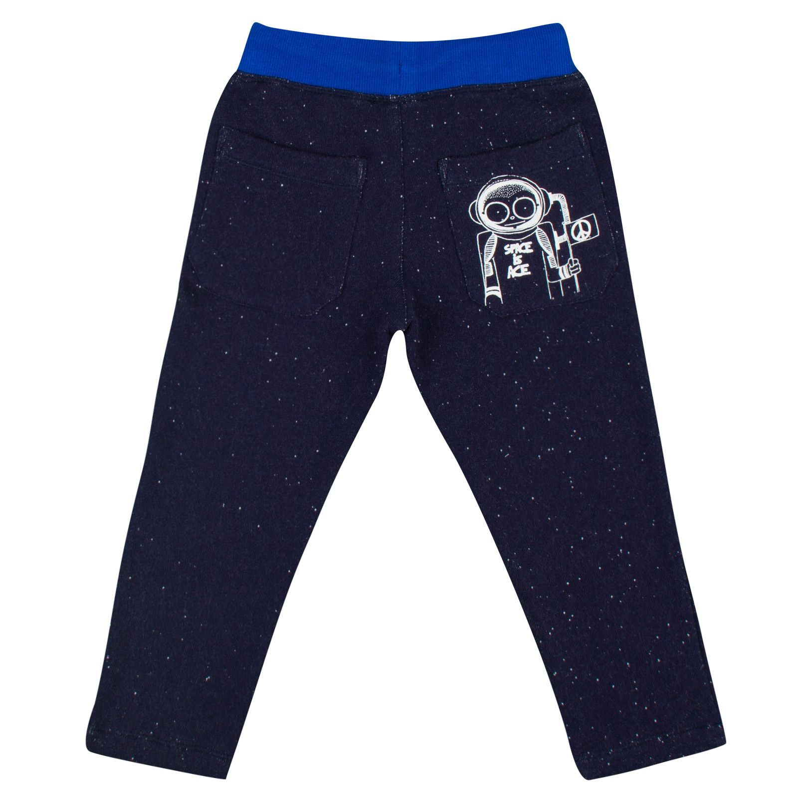 Boys Navy Blue Cotton Jersey Trousers - CÉMAROSE | Children's Fashion Store - 2