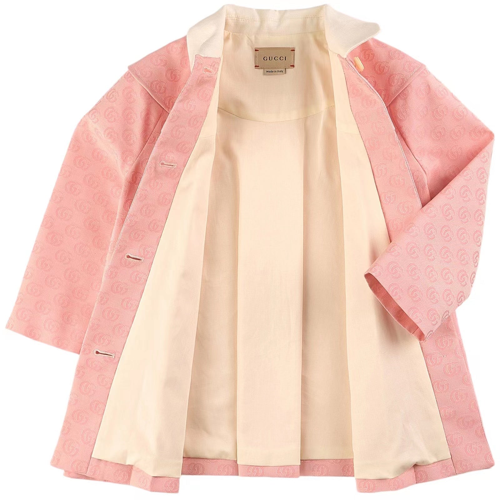 Baby Girls Pink Cotton Coat