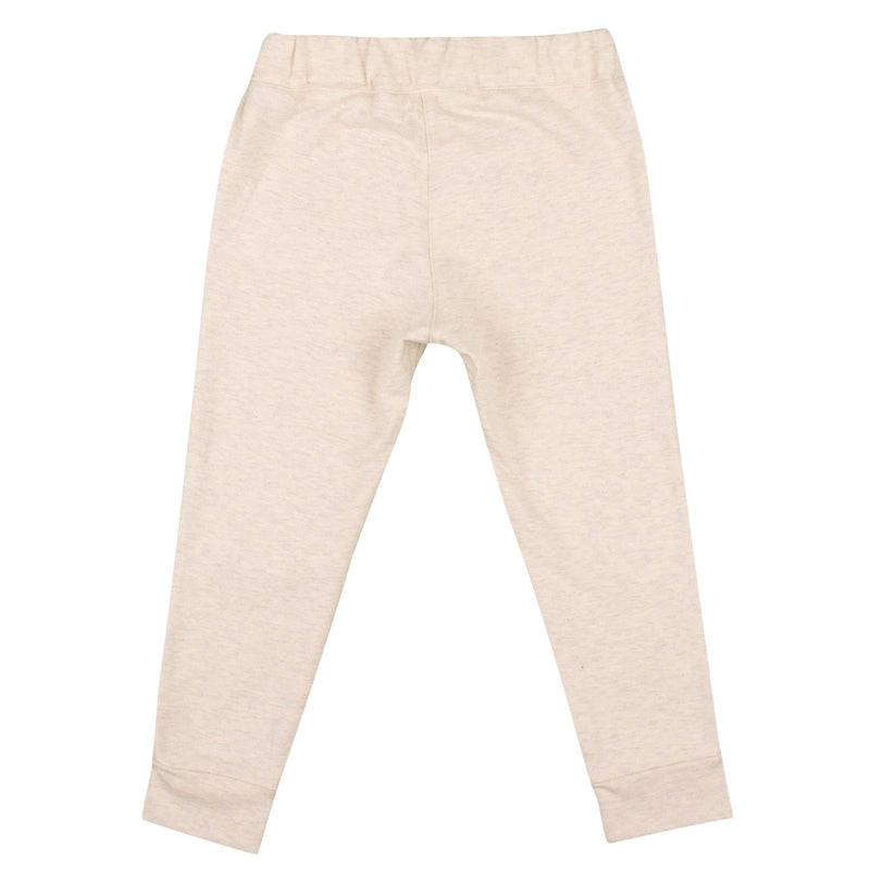 Girls Beige&Grey Cotton Jersey Tracksuit Trousers - CÉMAROSE | Children's Fashion Store - 2