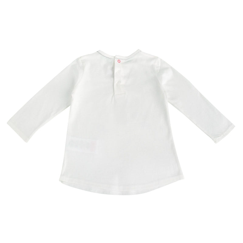 Baby Girls Ivory Air Balloon Printed Cotton Jersey T-Shirt - CÉMAROSE | Children's Fashion Store - 2