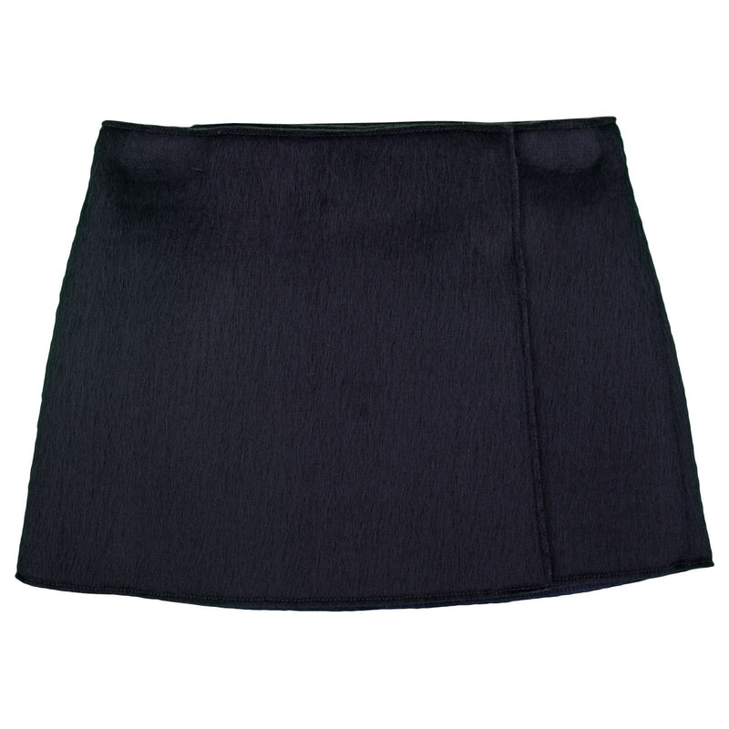 Girls Navy Blue Pasted Synthetic Fur Acrylic Skirt - CÉMAROSE | Children's Fashion Store - 3
