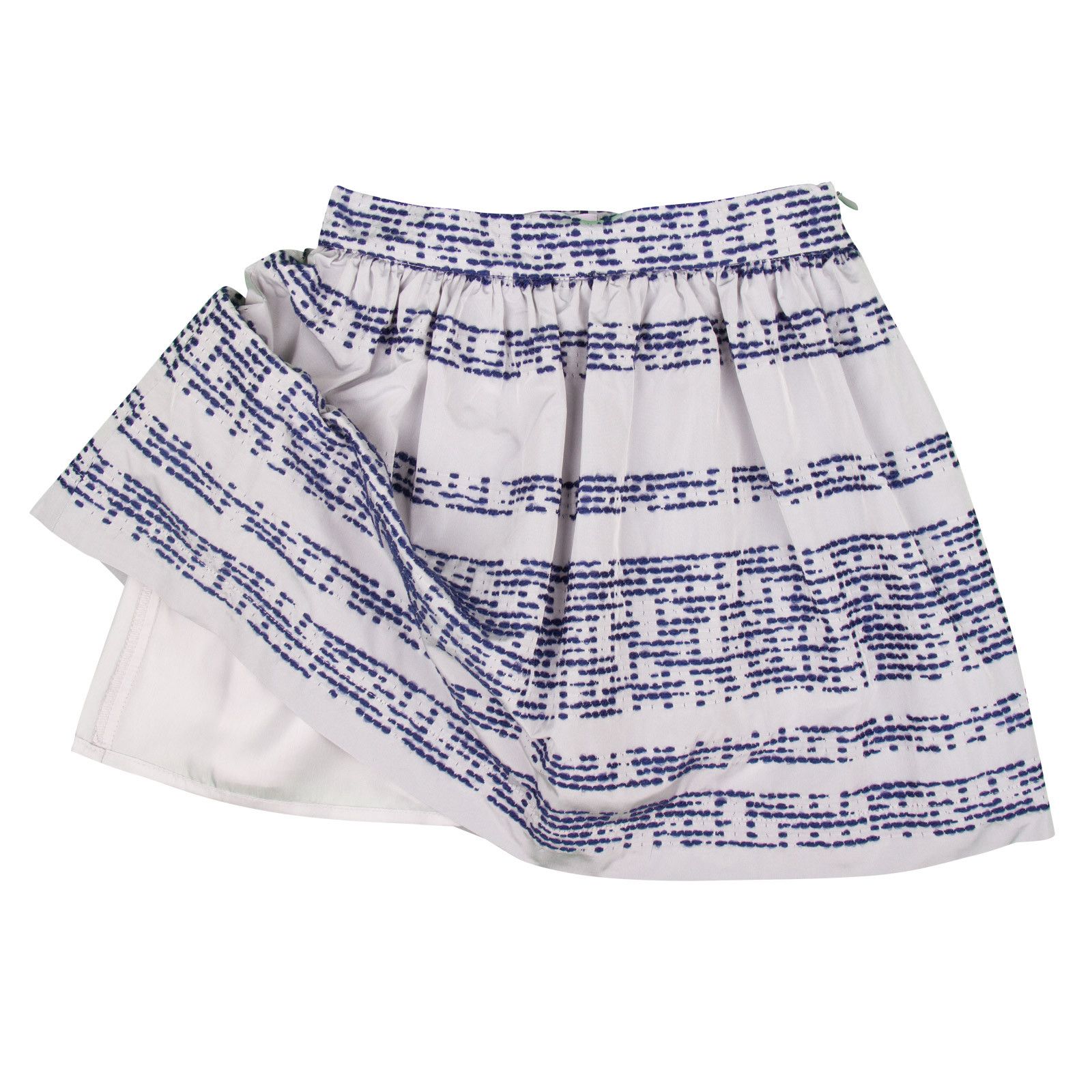 Girls Navy Blue Demin Tight Waist Skirt - CÉMAROSE | Children's Fashion Store - 2