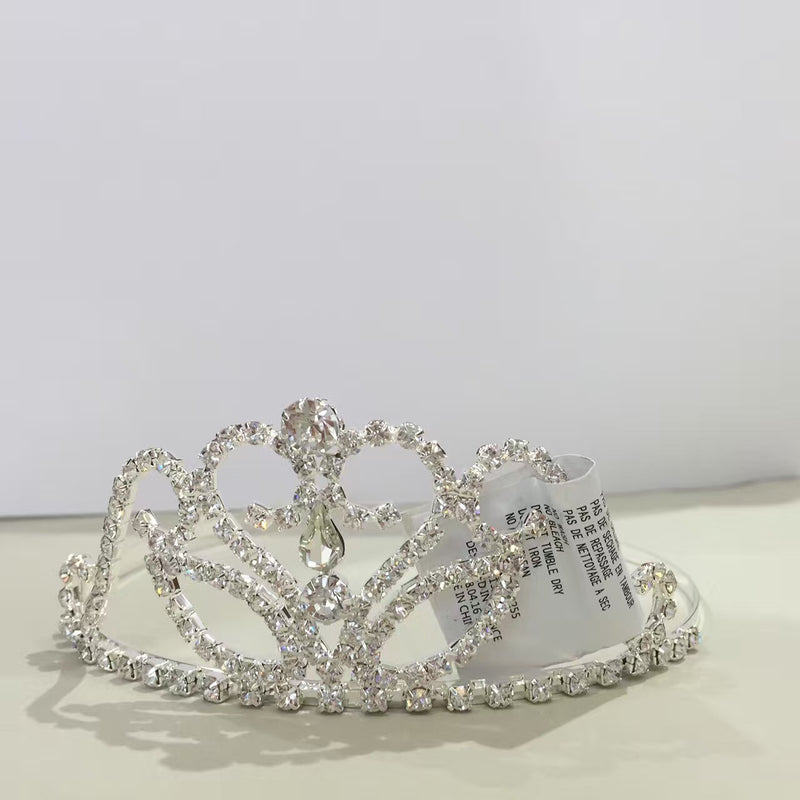 Girls Silver Rainstone Crown Headband - CÉMAROSE | Children's Fashion Store