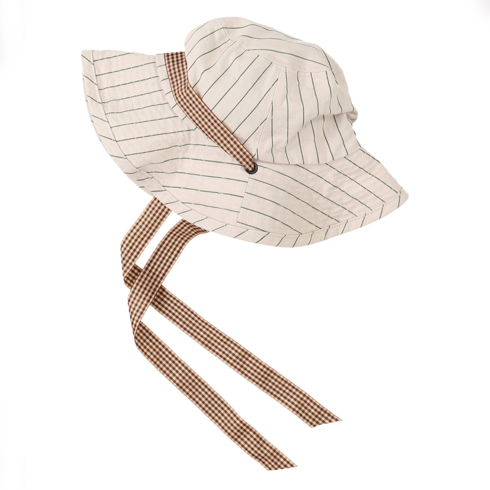 Girls White Stripe Hat