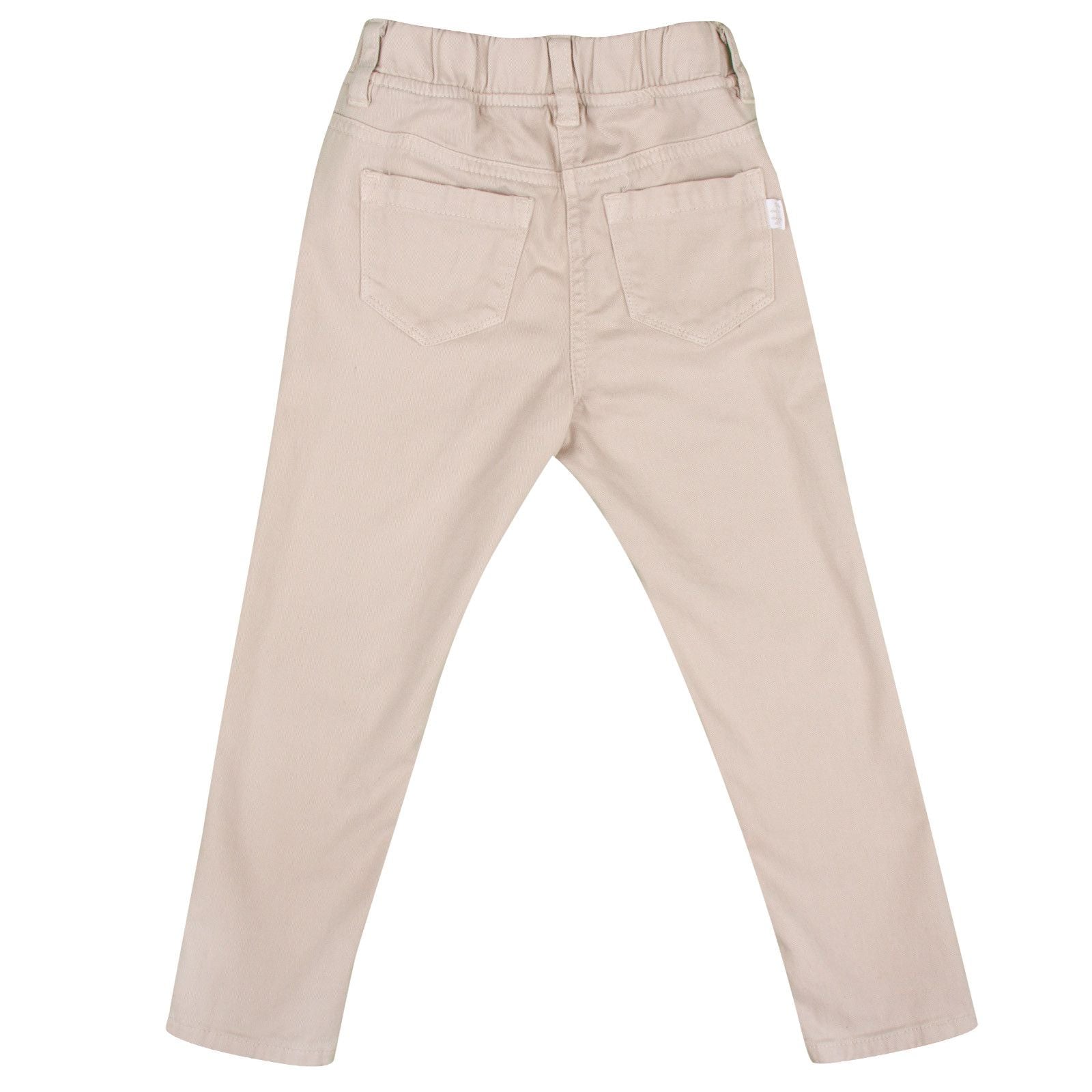 Girls Beige Ribbed Cotton Trousers - CÉMAROSE | Children's Fashion Store - 2