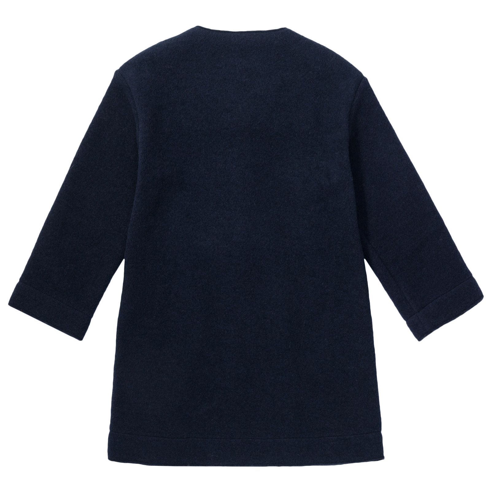 Girls Navy Blue Fancy Bows Trims Coat - CÉMAROSE | Children's Fashion Store - 2