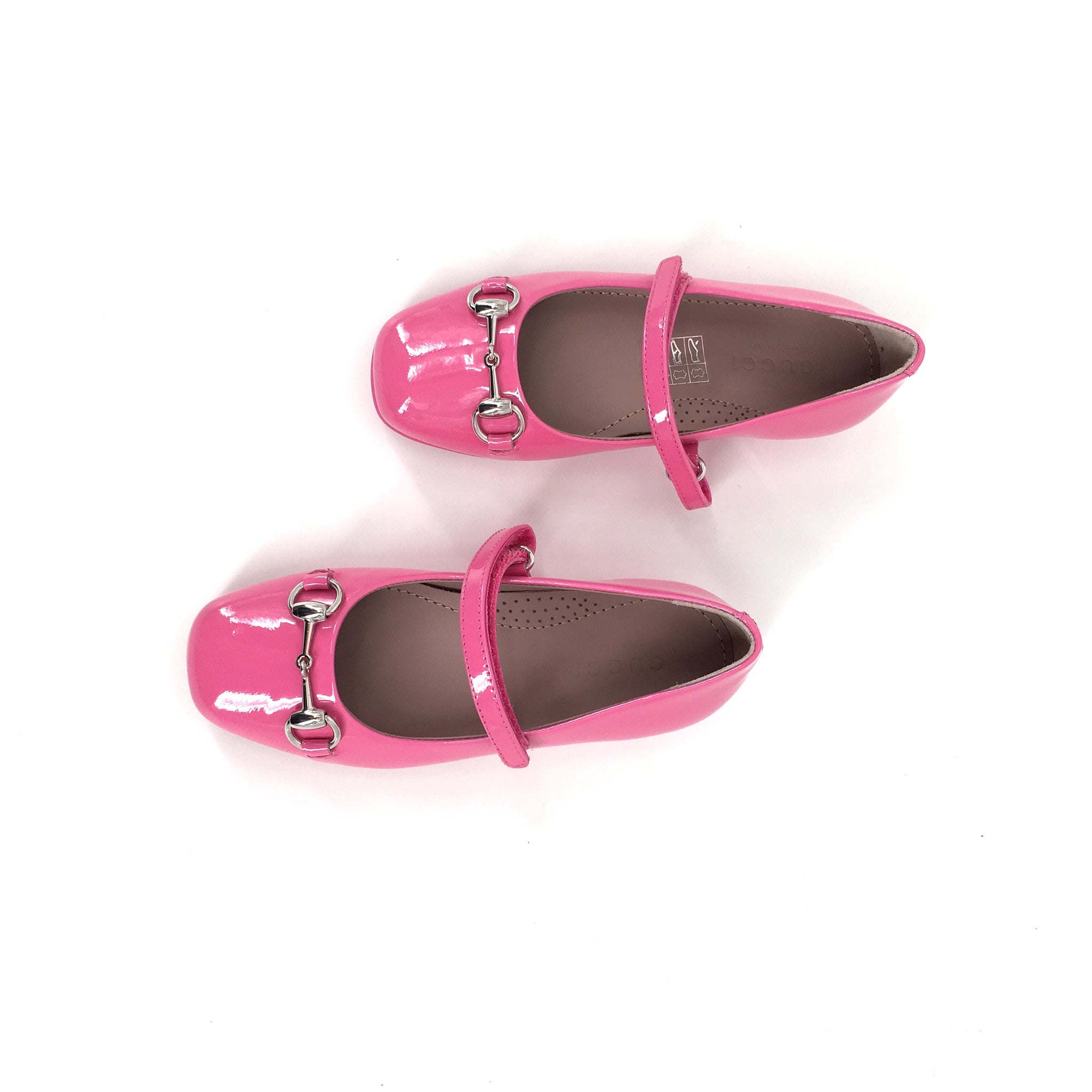 Girls Pink Patent Leather Shoes With Horsebit - CÉMAROSE | Children's Fashion Store - 3